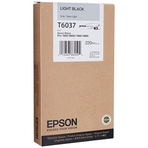 Epson Light Black T6037 - 220 ml cartridge
